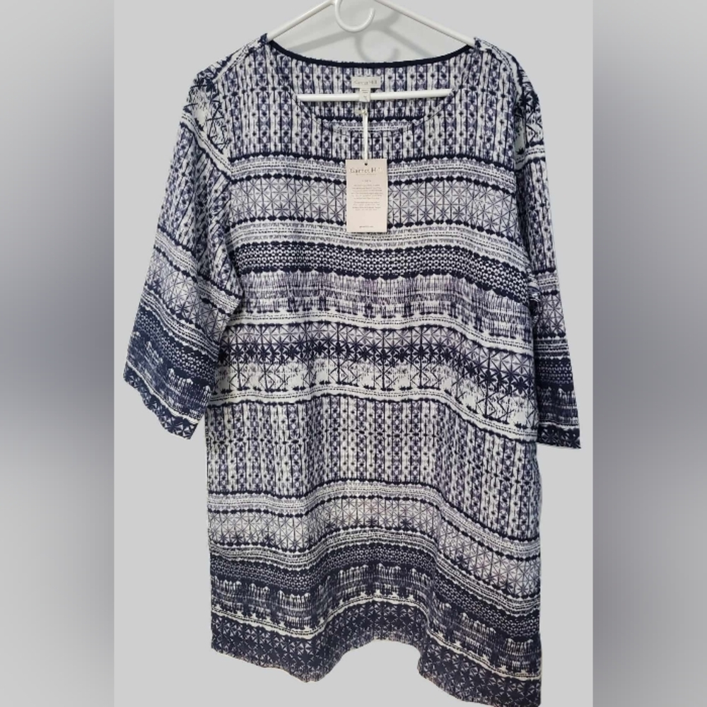 Garnet Hill linen tunic 16 NWT